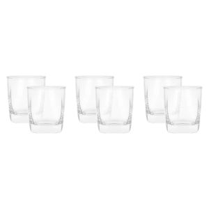 Ocean Glass Water Cup Set, 6 Pieces - Clear