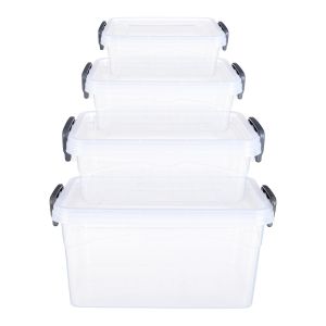 El Hoda Food Keeper Set, 4 Pieces - Clear