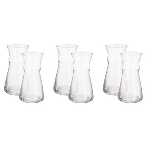 Glass Juice Cup Set, 6 Pieces, 260 ml - Clear