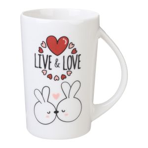 Lotus Porcelain Mug, 350 ml - Multicolor
