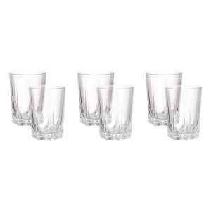 Pasabahce Glass Tea Cup Set, 6 Pieces - Clear