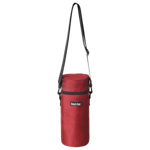 Beach Cool Linen Water Bottle Thermal Bag, 2.5 Liter - Drak Red
