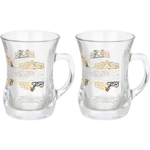 Wisteria Glass Drinking Cups Set, 2 Pieces - Multicolor