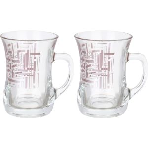Wisteria Glass Drinking Cups Set, 2 Pieces - Cashmere Clear