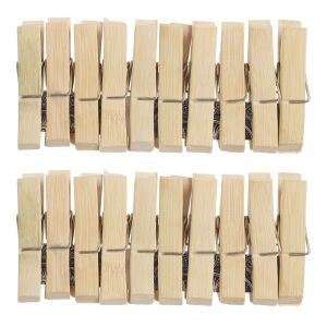 Wooden Clothespin Set, 20 Pieces - Wooden