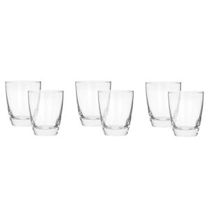 Ocean Glass Cup Set, 6 Pieces - Clear
