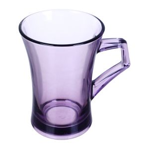 Pasabahce Azur Glass Mug, 210 Ml - Clear Purple