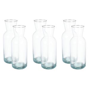 Glass Juice Cup Set, 6 Pieces, 350 ml - Clear