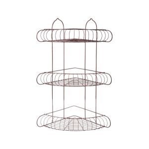 Malek Star Metal Corner, 3 Layers, 32×32×57 cm - Burgundy