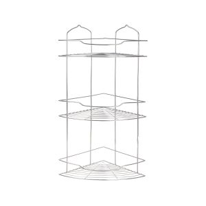 Malek Star Metal Corner, 3 Layers, 32×32×57 cm - Silver