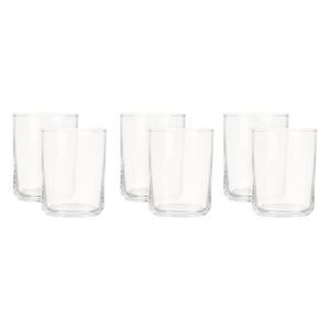 Ocean Glass Water Cup Set, 6 Pieces - Clear