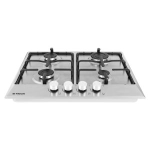 Fresh 8868 Built-in Hob, 60 cm, 4 Burners, Gas, Safety, Iron Stand - Silver