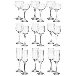 Pasabahce Glasses Set, 18 Pieces - Clear