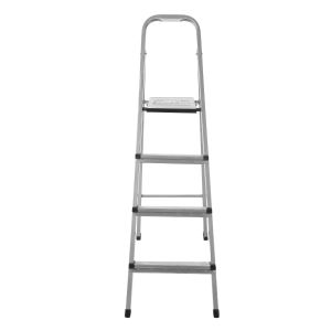 El Nozha Metal Ladder, 4 Stairs- Silver