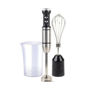 Arion AR-3in1 Hand Blender, 900W, with Whisk and Jug - Black Silver