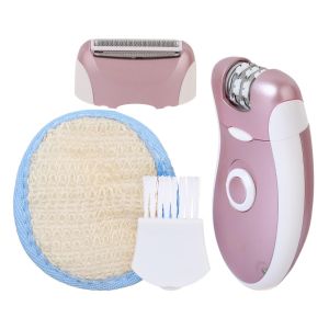 Kemei KM-2068 Rechargeable Hair Removal For Ladies, 2 In 1 - Pink