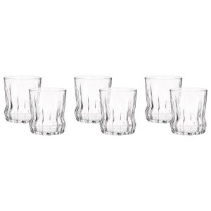 Pasabahce Glass Cup Set, 6 Pieces - Clear