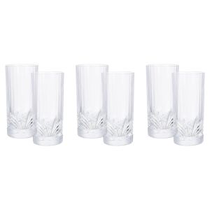 RCR Glass Cup Set, 6 Pieces - Clear