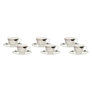 Lotus Dream Porcelain Coffee Cup Set, 12 Piece
