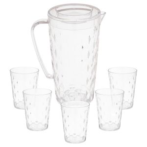 Elite Plastic jug with 5 cups, 2 liters
