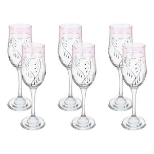 Glass Drinkware Set, 6 Pieces - Multicolor
