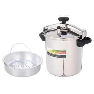 Silampos Stainless Steel Pressure Cooker, 12 Liter - Silver
