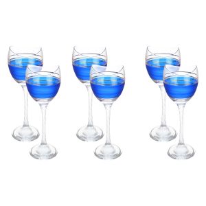 Bohemia Glasses Set, 6 Pieces - Multicolor