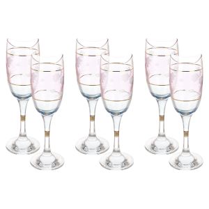 Bohemia Glasses Set, 6 Pieces - Multicolor
