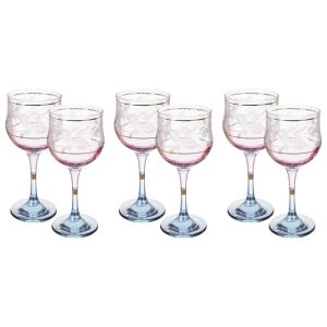 Bohemia Glasses Set, 6 Pieces - Multicolor