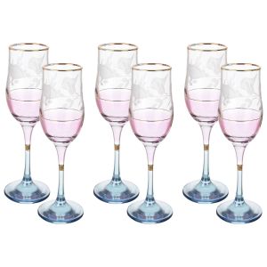 Bohemia Glasses Set, 6 Pieces - Multicolor