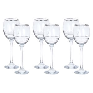 Glass Cup Set, 6 Pieces - Multicolor