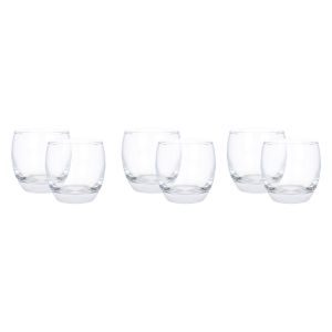 Pasabahce Glass Cup Set, 6 Pieces, 340 cc - Clear