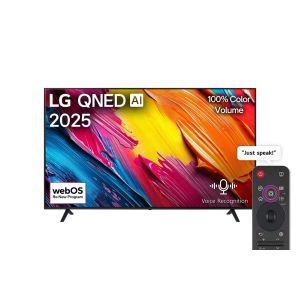 LG 75QNED70A6A Smart TV, 75 Inch, 4K, QNED, Magic Remote, Built-in Receiver - Black