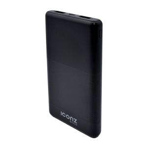 Iconz Basics XPB04K Power Bank, 10000 Mah, 2 Ports - Black