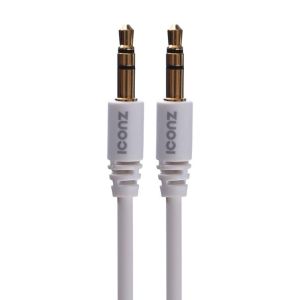 Iconz JCS1W AUX Cable, 1 Meter - White