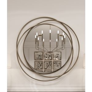 Metal Modern Dresser Mirror, 95 cm - Gold