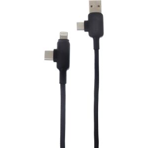 Awei CL184 Cable 4 in 1, type C Usb iphone, 60W ,200 cm - Black