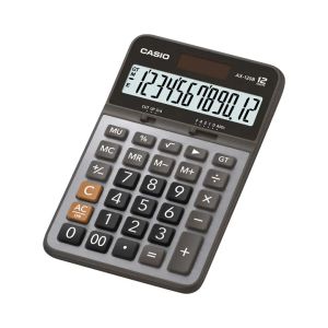 آله حاسبة مكتبيه كاسيو، AX-120B-W-DC - رمادي