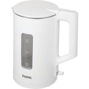 Tank DG-2338 Power Plastic Electric Kettle, 1.5 Liters, 1500 Watts - White