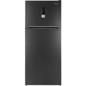 Passap FGV480PASBLD No Frost Refrigerator, Digital, 420 Liters, 2 Doors, Top Freezer - Grey Black
