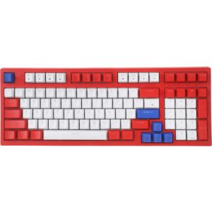 Forev FV-K98 Mechanical Gaming Keyboard, Wired, 98 Keys, RGB Light Effects, Red Switch - Multicolor