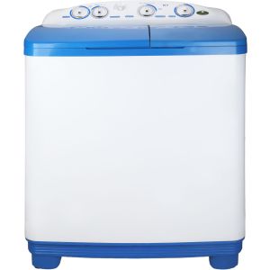 Kiriazi K2TW7 Half Automatic Top Load Washing Washer, 7 kg, 2 Tubs, with Pump - White Blue