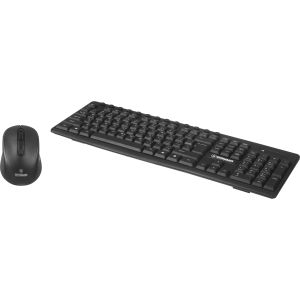 Gamma K-520 Wireless Keyboard, Arabic/English, with Wireless Mouse, Rechargeable Battery - Black