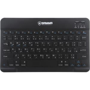 Gamma K-330 Wireless Keyboard, Arabic/English, Rechargeable Battery, with Type-C Charging Cable - Black