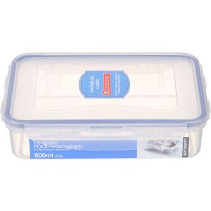 LocknLock Plastic Food Keeper, 800 ml - Clear Blue