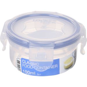 LocknLock Plastic Round Food Keeper, 100 ml - Clear Blue