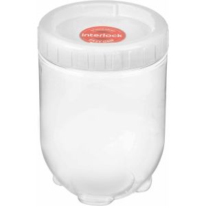 LocknLock Plastic Spice Jar, 700 ml - Clear White