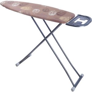 Sara Foldable Metal Iron Table, 138×35×105 cm - Brown