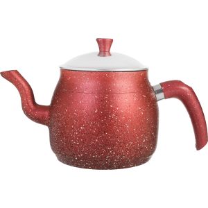 براد شاى الومنيوم شكل جيرانيت بيد بكالايت فيلا، 2 لتر - احمر