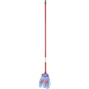 Vileda Microfiber Dust Mop with Metal Handle, 120 cm - Red